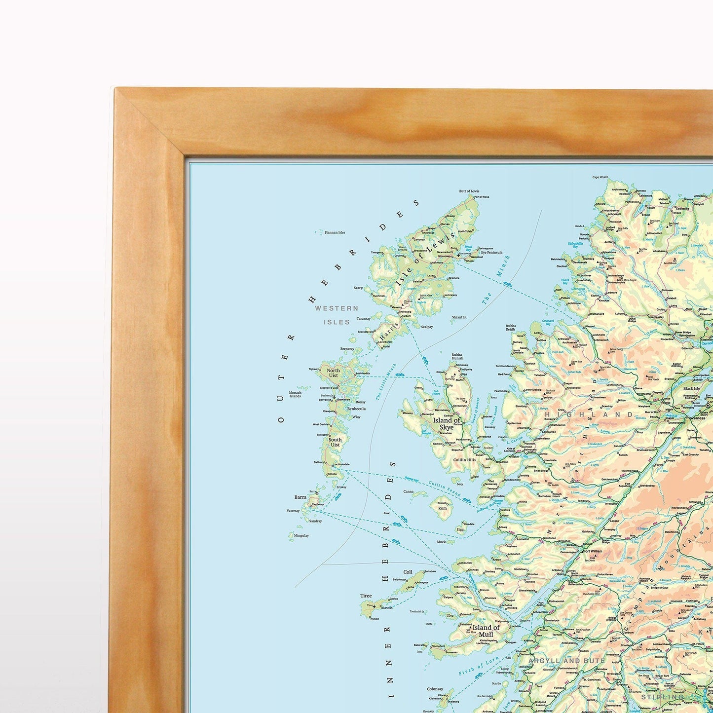 Wall Maps - British Isles Motoring Map - Laminated Wall Map