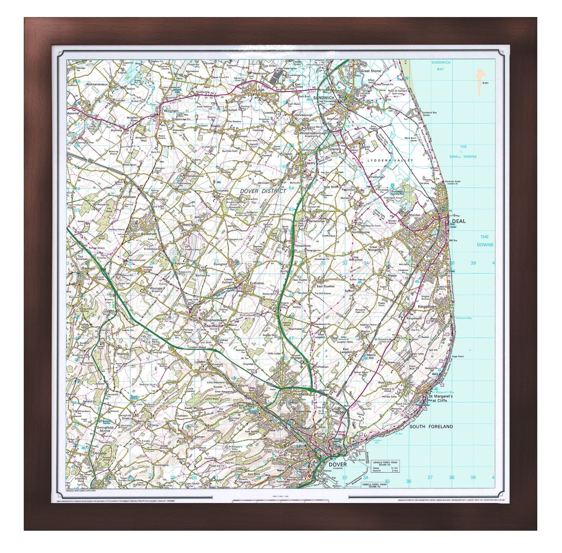 Wall Maps - Customised Ordnance Survey Landranger Map - Centred On Your Business