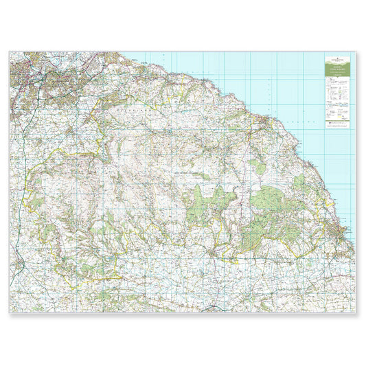 Wall Maps - North York Moors - UK National Park Wall Map