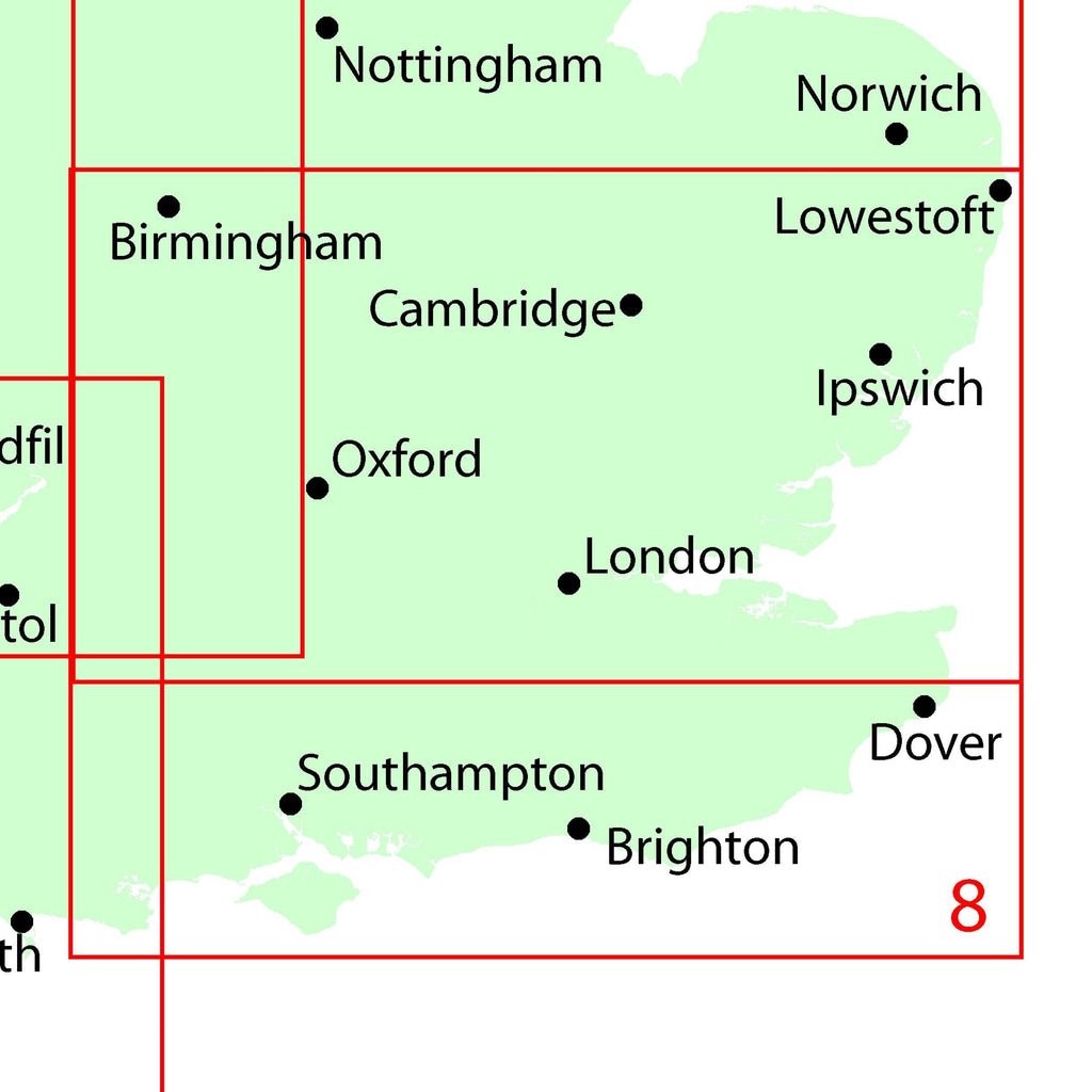wall-maps-south-east-england-including-london-regional-road-map-wall ...